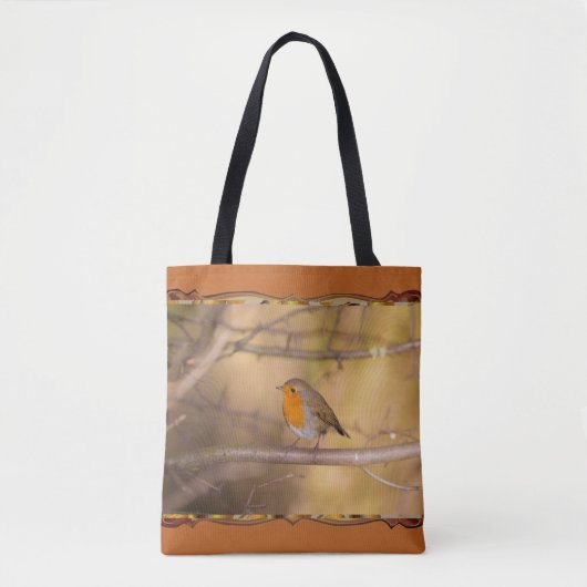 Robin in de Bossen Tote Bag (Voorkant)