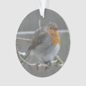 Robin in Snow Ornament (voorkant)
