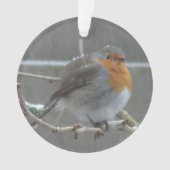 Robin in Snow Ornament (voorkant)