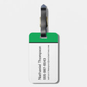 Robin Ink Brush Naam Bagagelabel (Achterkant verticaal)