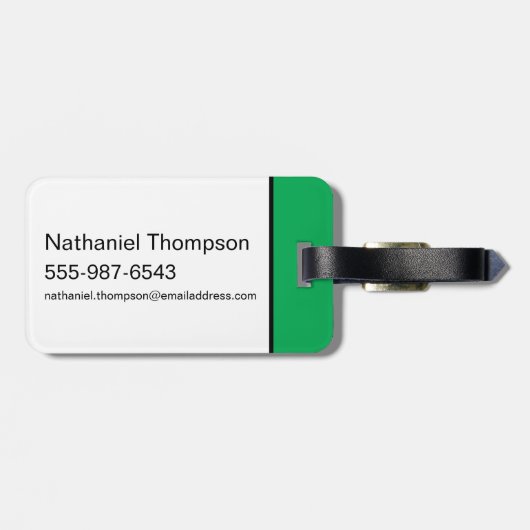 Robin Ink Brush Naam Bagagelabel (Achterkant horizontaal)