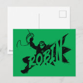 Robin Ink Brush Naam Briefkaart (Voorkant / Achterkant)