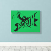 Robin Ink Brush Naam Canvas Afdruk (Insitu (Houten vloer))