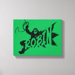 Robin Ink Brush Naam Canvas Afdruk
