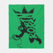 Robin Ink Brush Naam Fleece Deken (Voorkant)