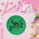 Robin Ink Brush Naam Papieren Bordje (Feest)