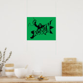 Robin Ink Brush Naam Poster (Keuken)