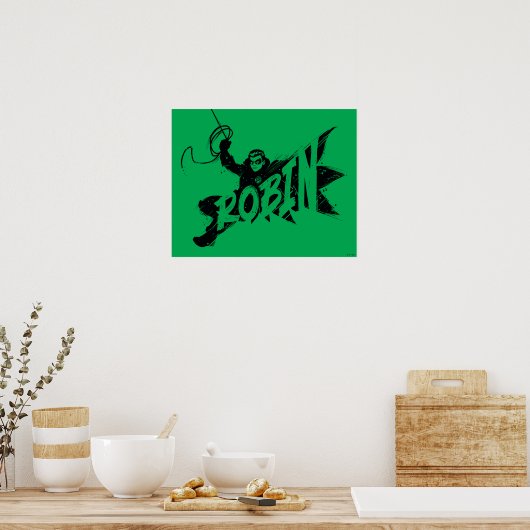 Robin Ink Brush Naam Poster (Keuken)