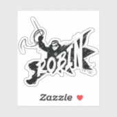 Robin Ink Brush Naam Sticker (Vel)