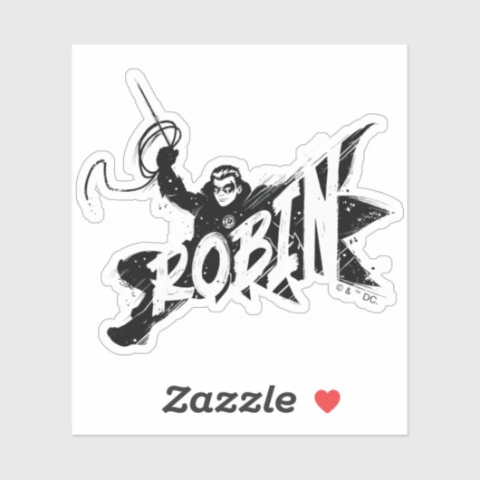 Robin Ink Brush Naam Sticker (Vel)