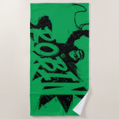 Robin Ink Brush Naam Strandlaken (Voorkant)