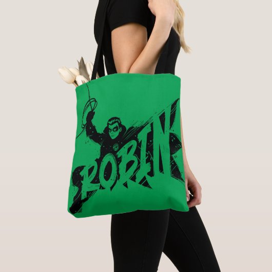 Robin Ink Brush Naam Tote Bag (Dichtbij)
