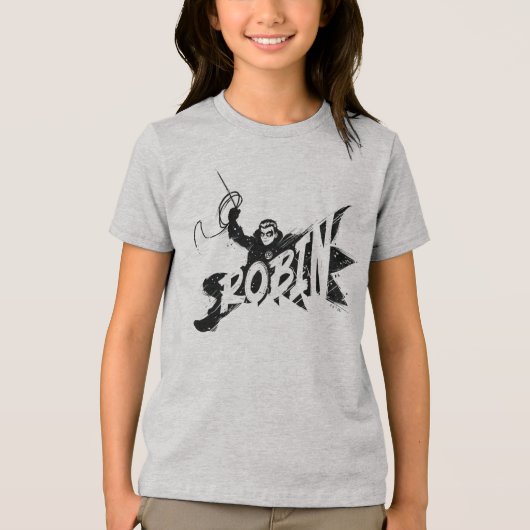 Robin Ink Brush Naam Tri-Blend Shirt (Voorkant)