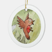 Robin Keramisch Ornament (Links)