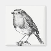 Robin kerst magneet (Voorkant)