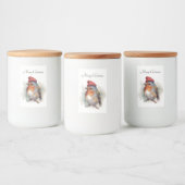 Robin Kerst Voorraad Branding Voedselcontainer Etiket (Flessen)