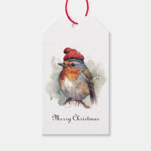 Robin Kerstcadeau Verpakkingscharme Cadeaulabel (Voorkant)