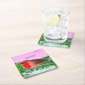 Robin Kerstfeestdag Kartonnen Onderzetters (Insitu)