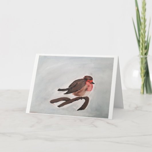 Robin kerstkaart feestdagen kaart (Voorkant)