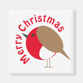 Robin Kerstmis Magnet