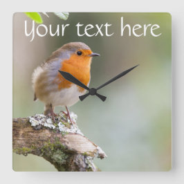 Robin klok voegt je eigen tekst toe