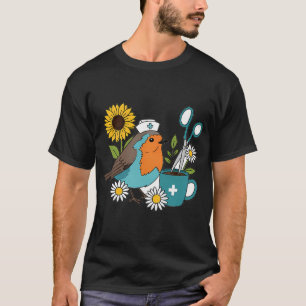 Robin koffiemok en verpleegsterschaar cadeau t-shirt