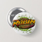 Robin Logo Ronde Button 5,7 Cm (Voorkant /achterkant)