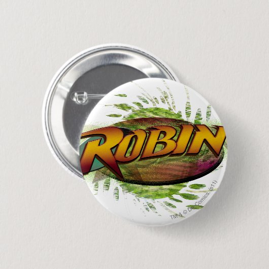 Robin Logo Ronde Button 5,7 Cm (Voorkant /achterkant)