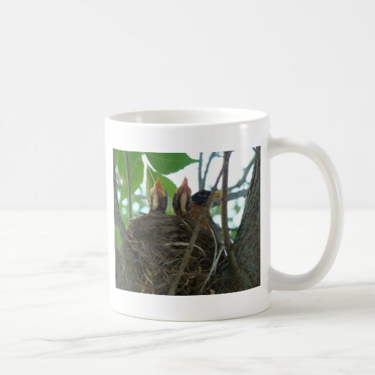 Robin met baby's koffiemok (Rechts)