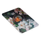 Robin met kersenbloesem magneet (Rechterzijde)