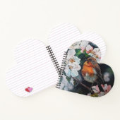 Robin met kersenbloesem notitieboek (Binnen)