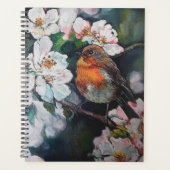 Robin met kersenbloesem planner (Voorkant)