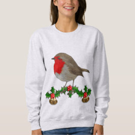 Robin met kerstjumper-stijldesign trui