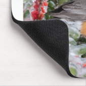 Robin met Kerstmis Muismat (Hoek)