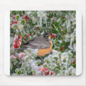 Robin met Kerstmis Muismat (Voorkant)