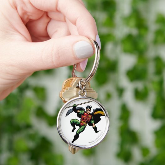 Robin met Personeel Sleutelhanger (Hand)