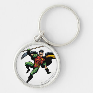 Robin met Personeel Sleutelhanger