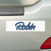 Robin Name blue Aufkleber Sticker Autoaufkleber (Op auto)