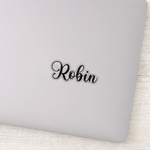 Robin Name - Handgeschreven kalligrafie Sticker