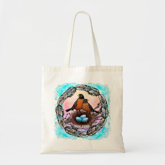 Robin Nest Boodschappentas Tote Bag (Voorkant)