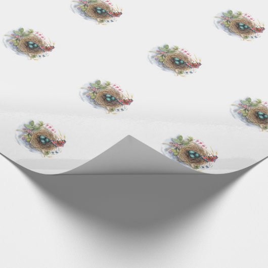 Robin Nest Cadeaupapier (Hoek)