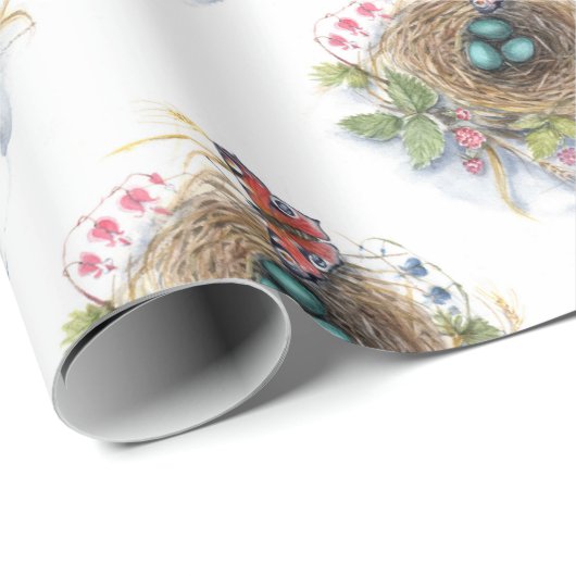 Robin Nest Cadeaupapier (Rol Hoek)