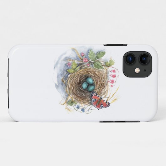 Robin Nest Case-Mate iPhone Case (Achterkant (horizontaal))