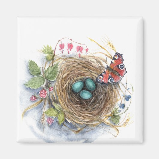 Robin Nest Magneet (Voorkant)