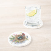 Robin Nest Zandsteen Onderzetter (Zijkant)