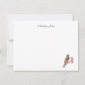 Robin on cherry tree waterverf Bedankt voor je kaa (Voorkant)