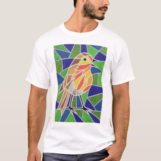 Robin on Glas in lood T-shirt (Voorkant)