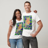 Robin on Glas in lood T-shirt (Unisex)