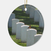 Robin on gravestone keramisch ornament (Links)