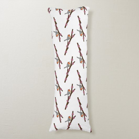 Robin on Sakura Lichaamskussen (Voorkant Verticaal)